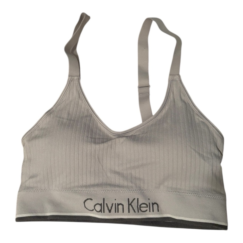 Calvin Klein Women's Light Gray Sport Bralette